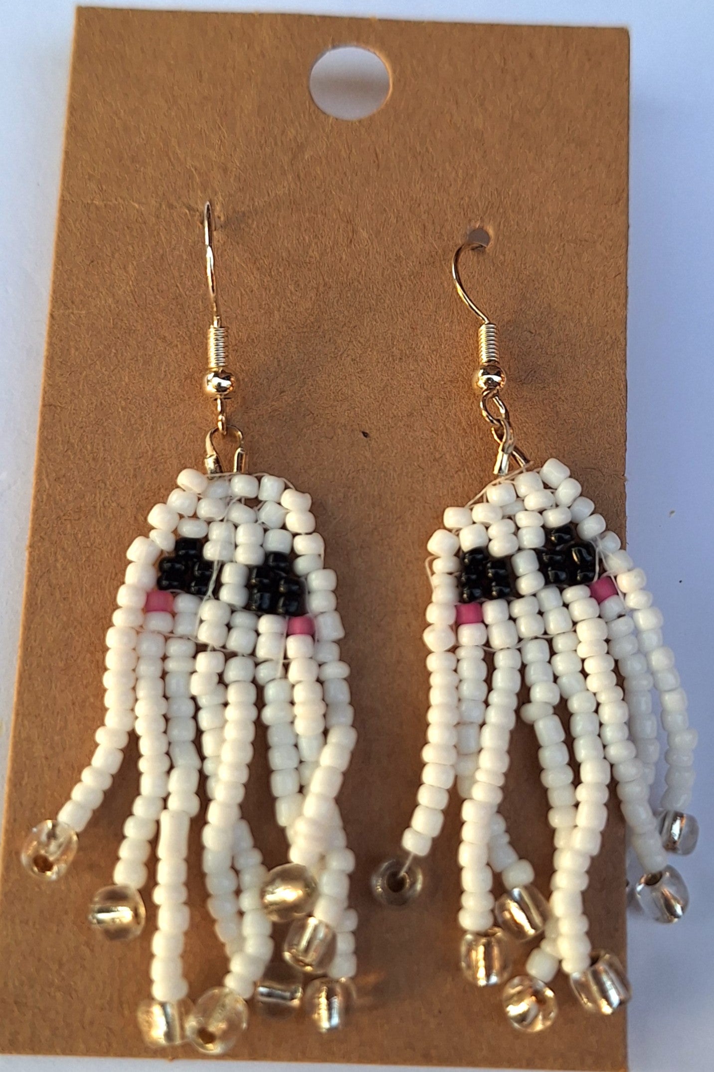 White Ghost Earrings
