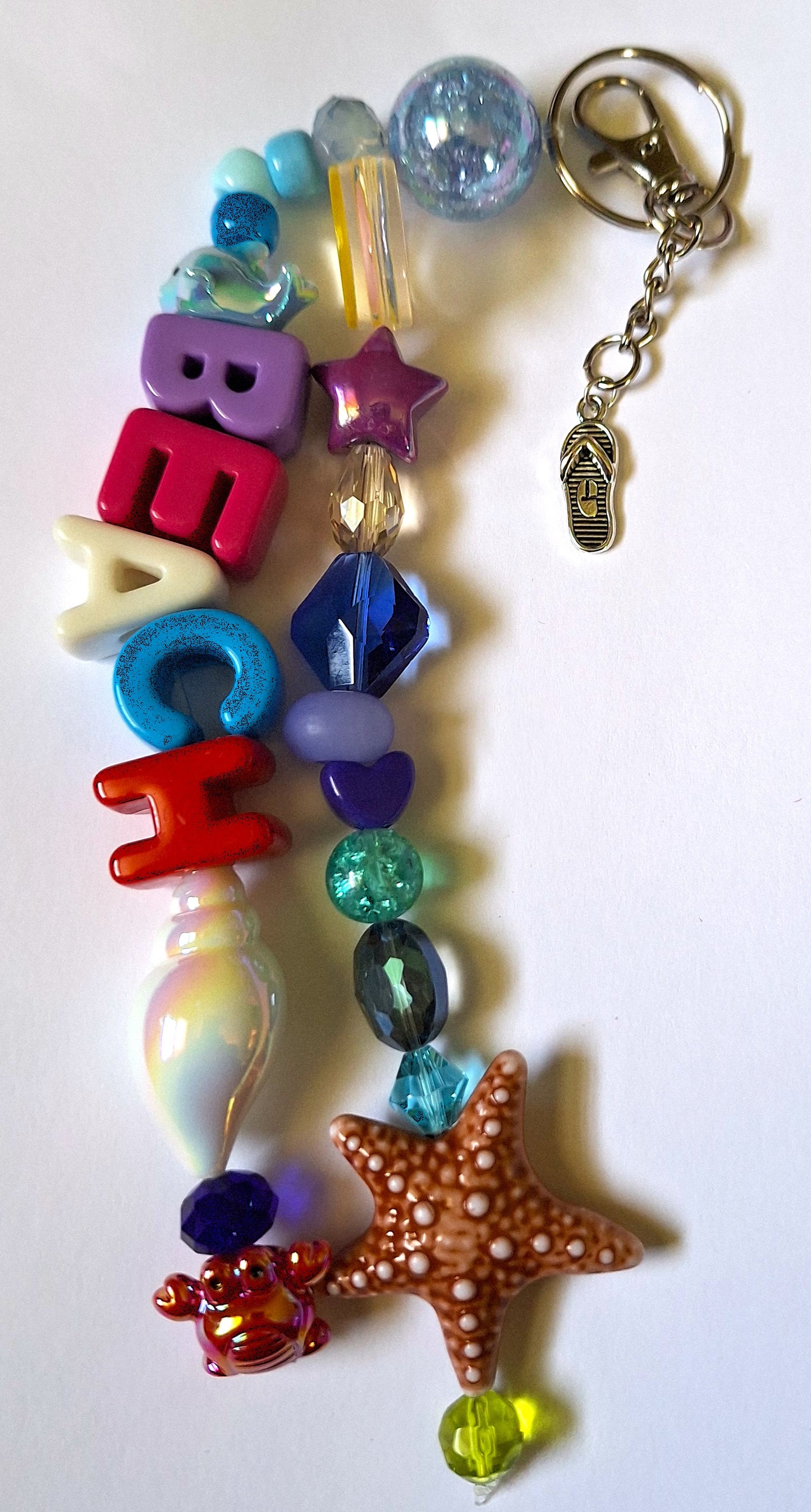 "Beach" Bag Charm