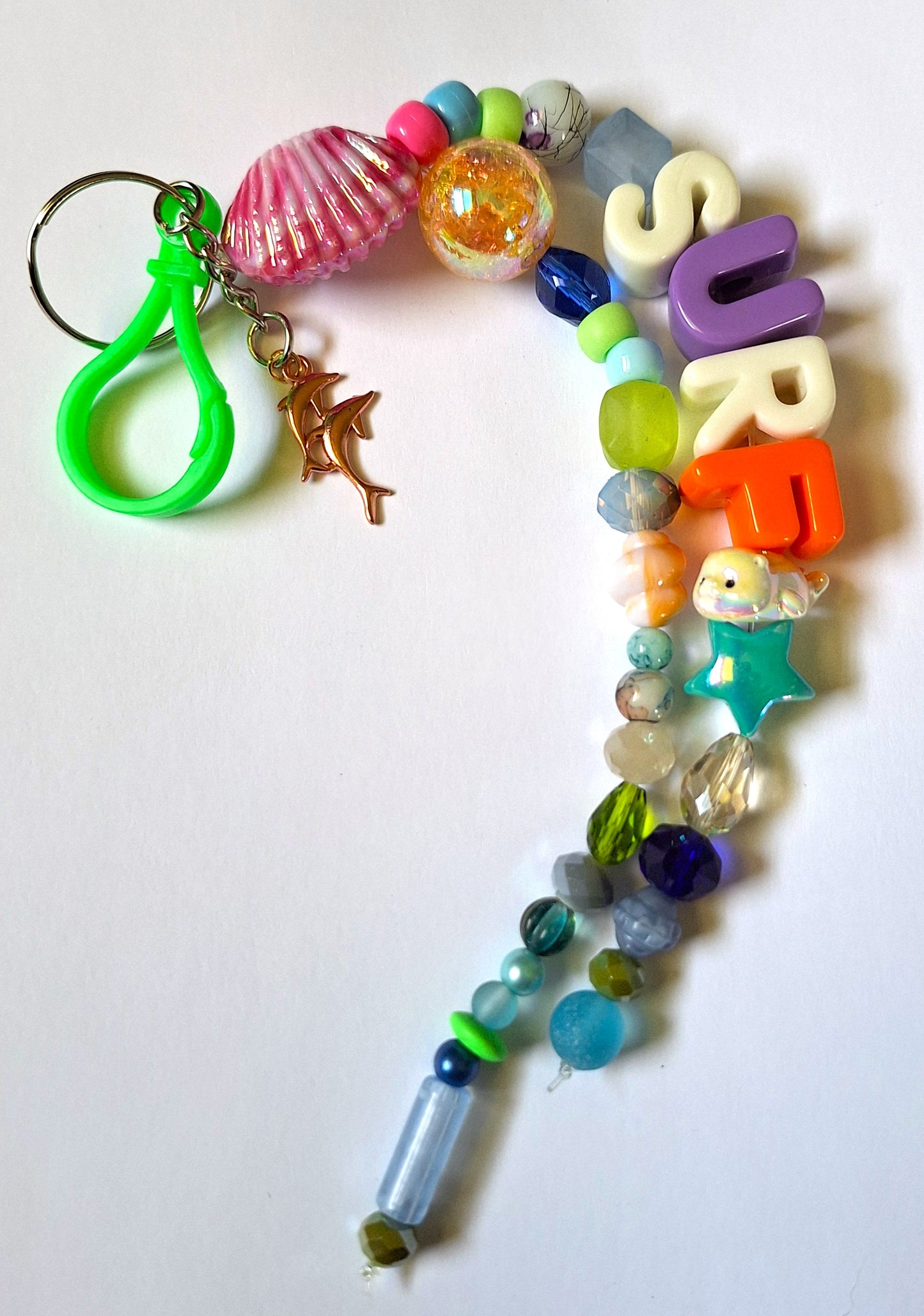 "Surf" Bag Charm (Shell)