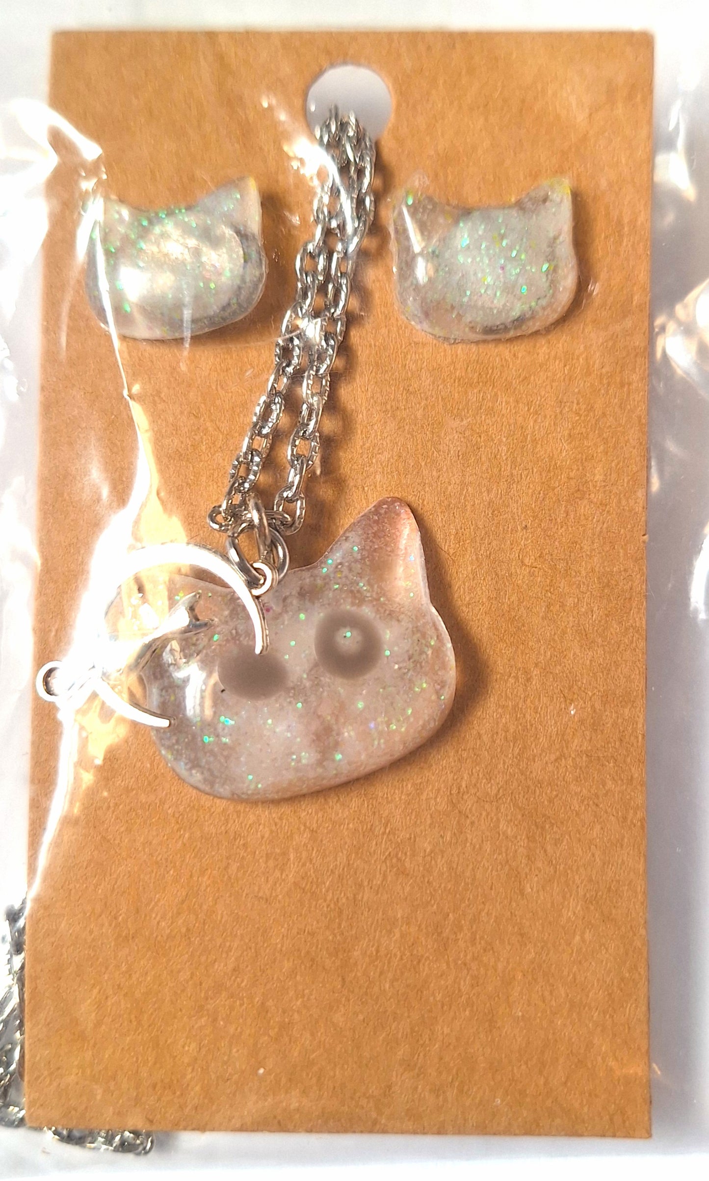 Resin Necklace and Earring Set