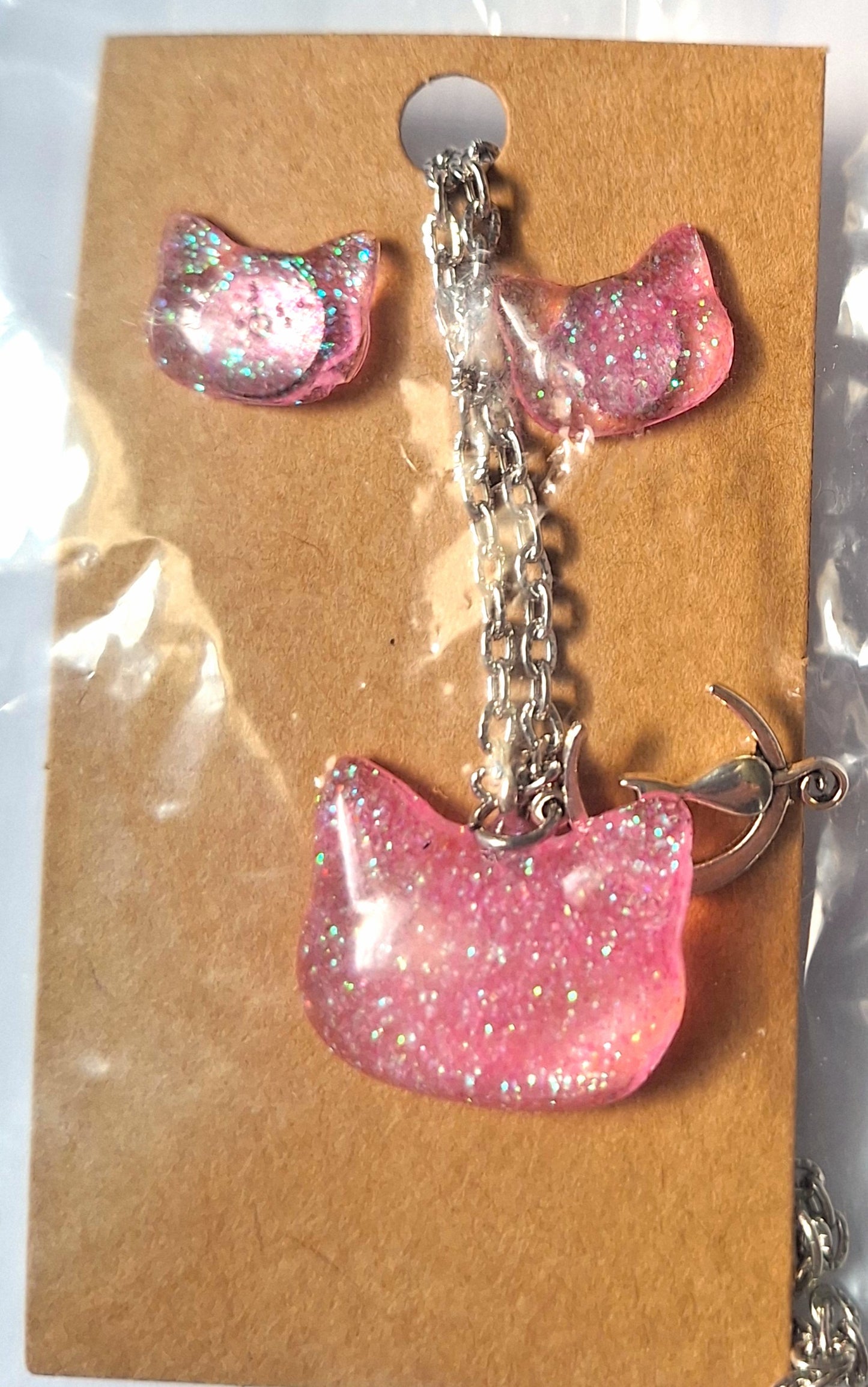 Resin Necklace and Earring Set
