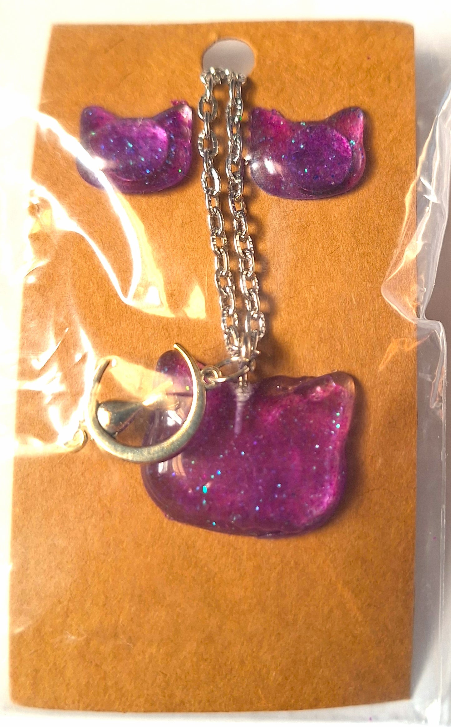 Resin Necklace and Earring Set