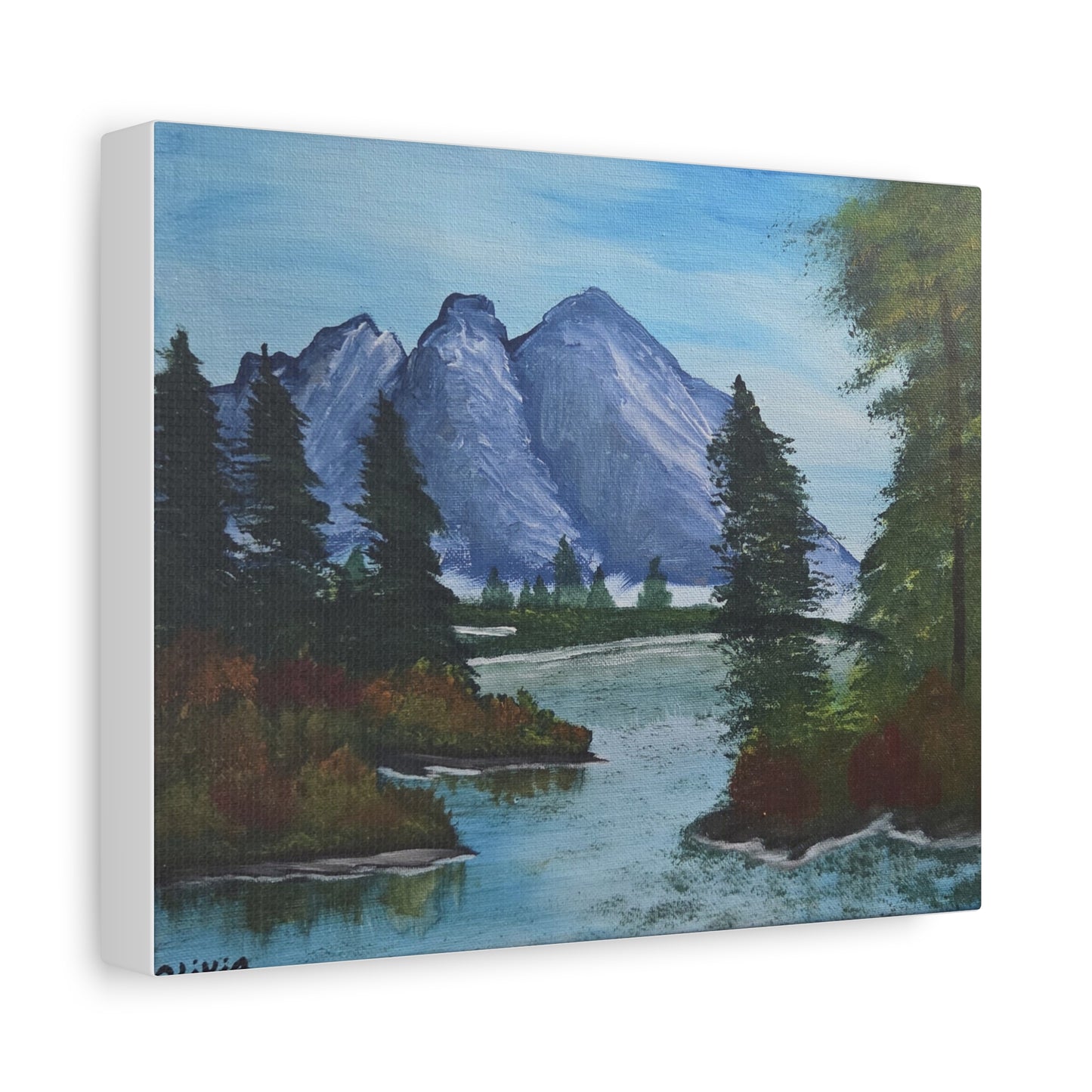 "Cold Mountain Stream" Canvas Print — Matte Stretched Wall Art