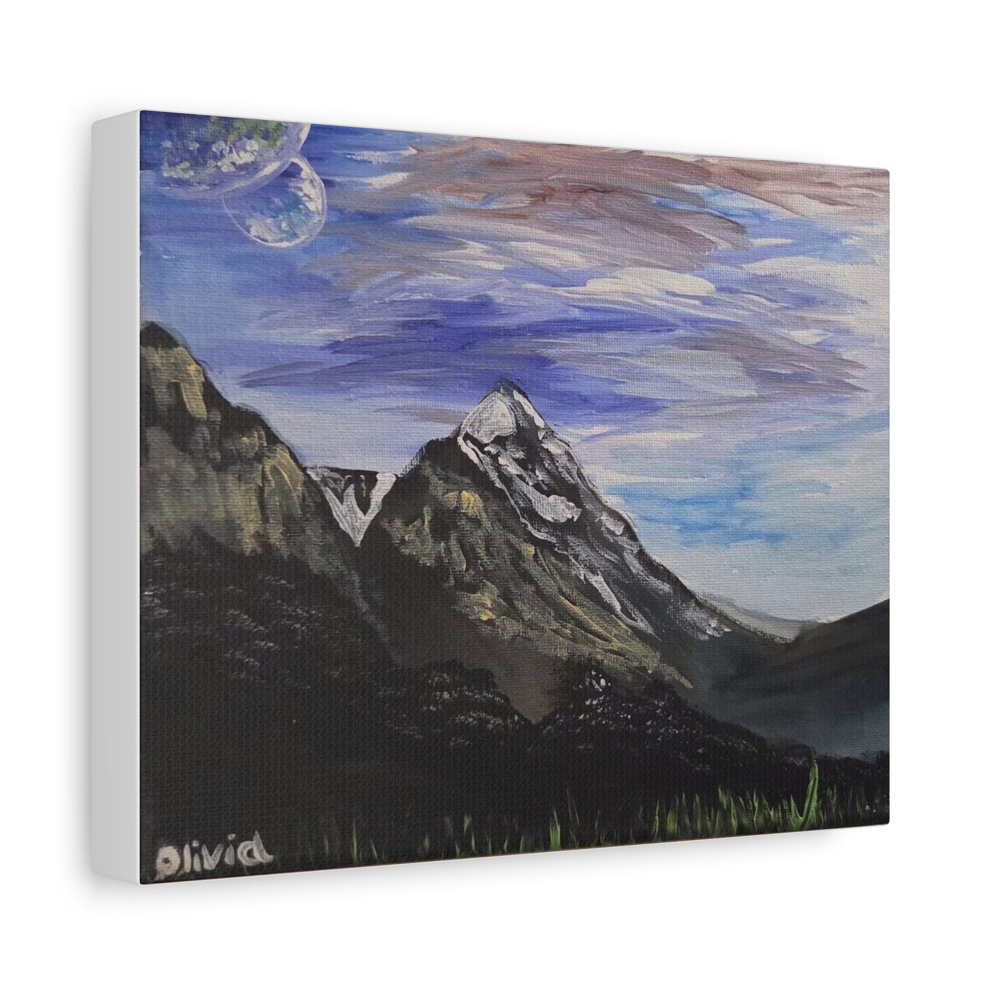 "Majestic Mountain" Landscape Canvas Print — Matte Stretched Wall Art