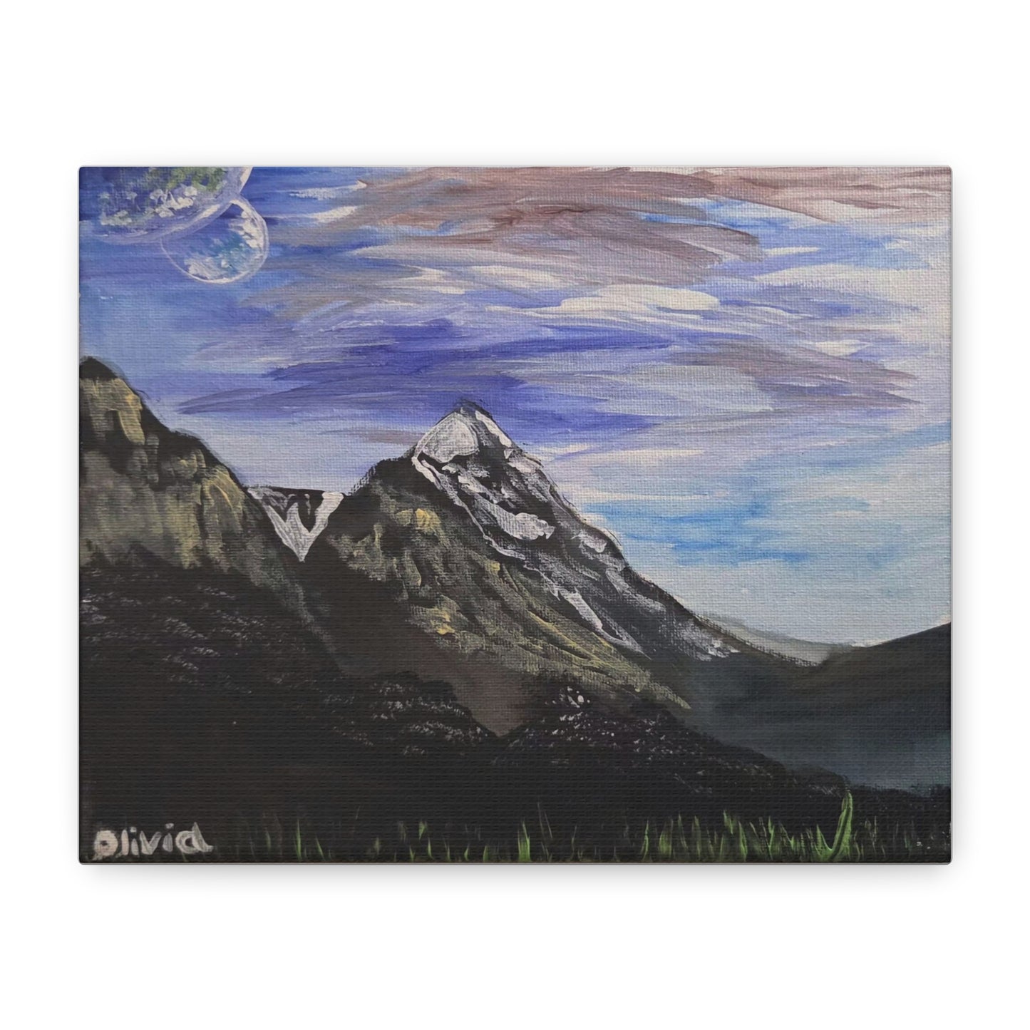 "Majestic Mountain" Landscape Canvas Print — Matte Stretched Wall Art