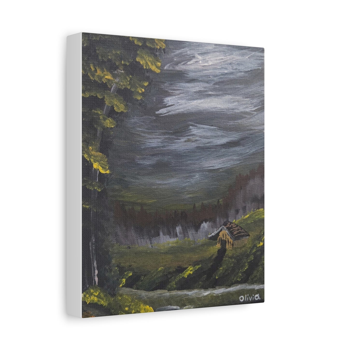 "Storm On The Way" Matte Stretched Canvas Wall Art