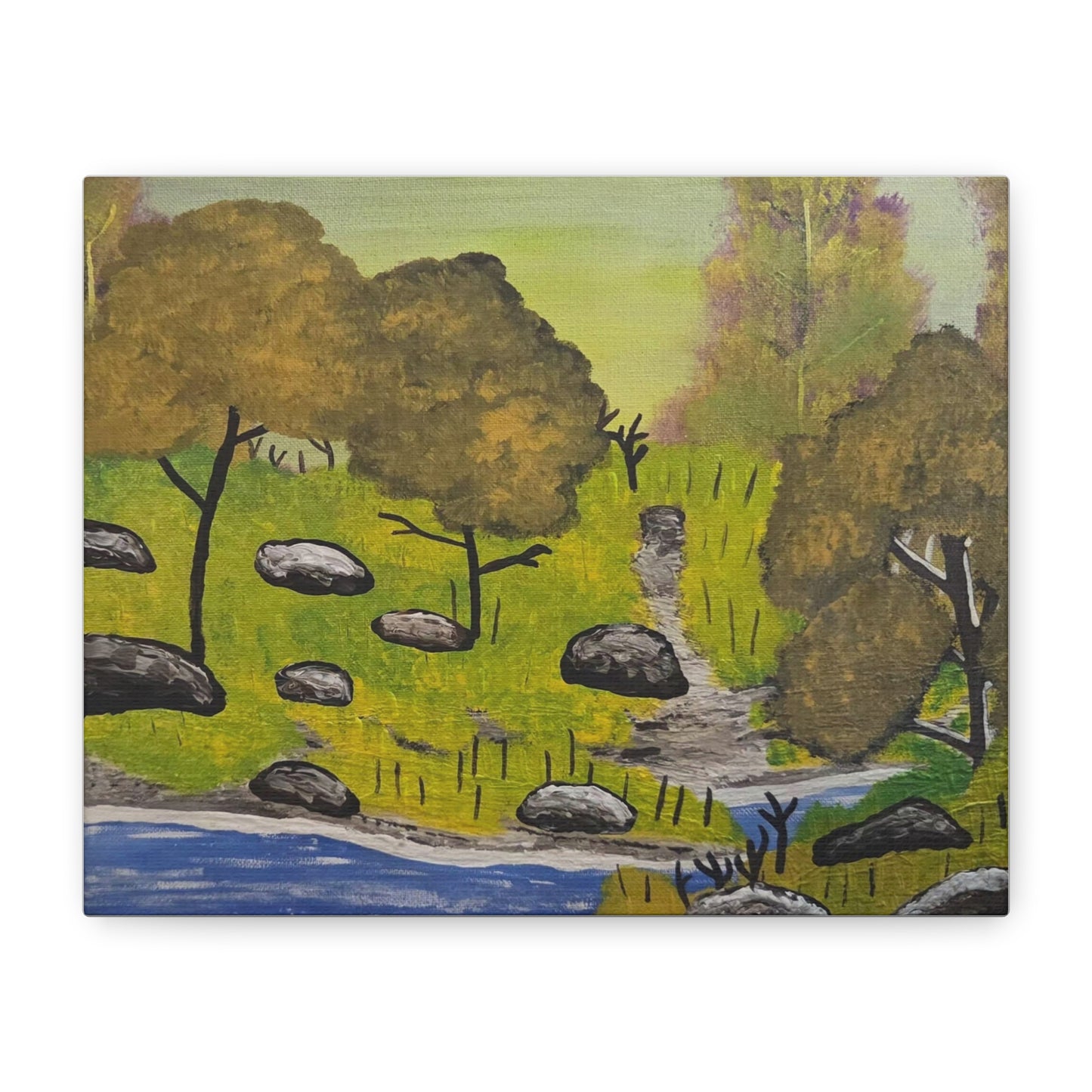 "Rocks" Landscape Canvas — Matte Stretched Wall Art