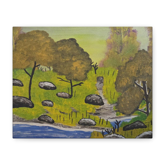 "Rocks" Landscape Canvas — Matte Stretched Wall Art