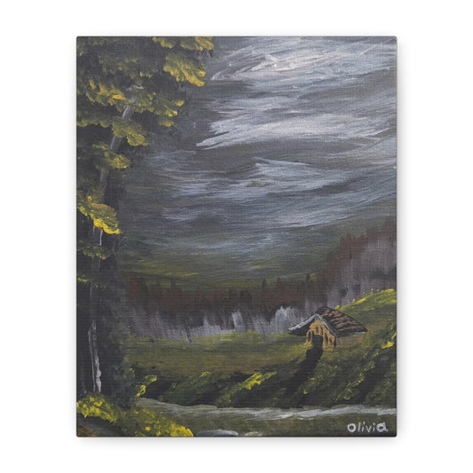 "Storm On The Way" Matte Stretched Canvas Wall Art