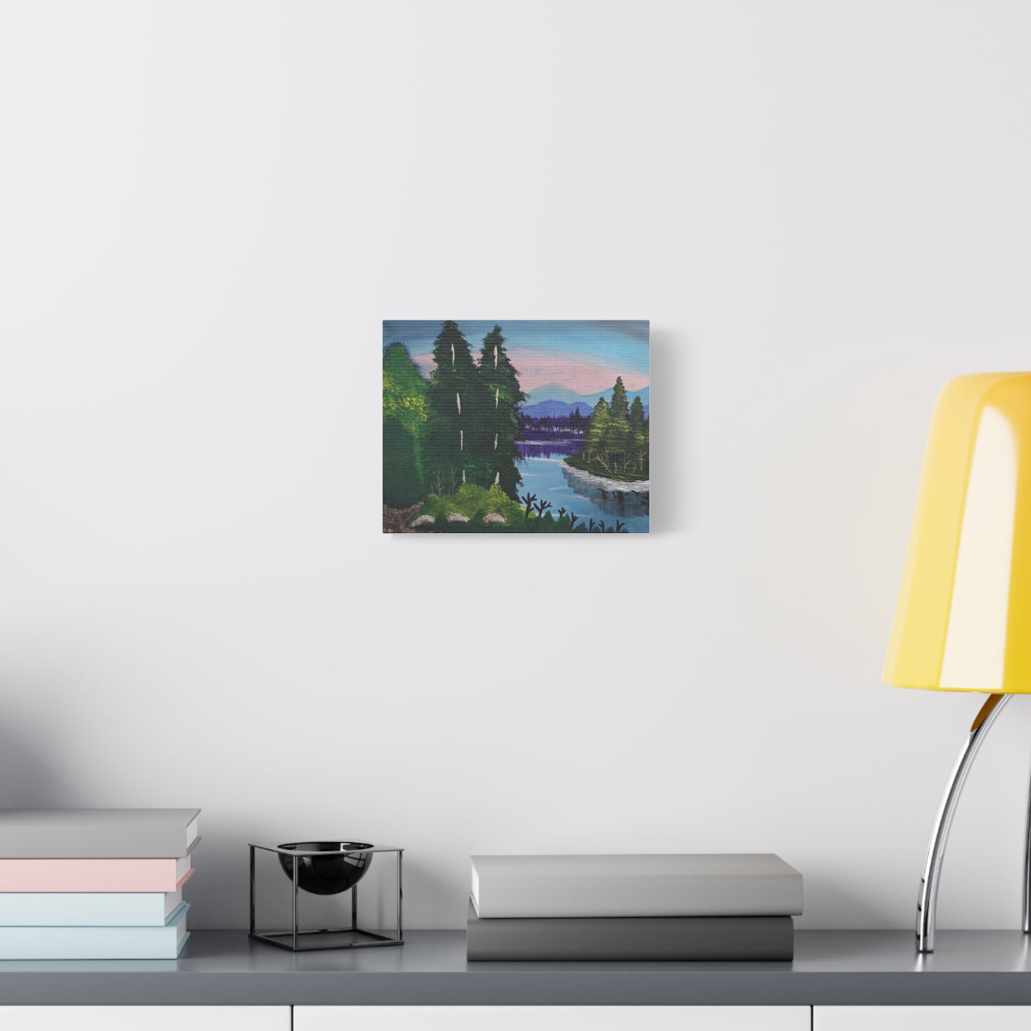 "Island In The Stream" Landscape Canvas Print — Serene Forest Wall Art