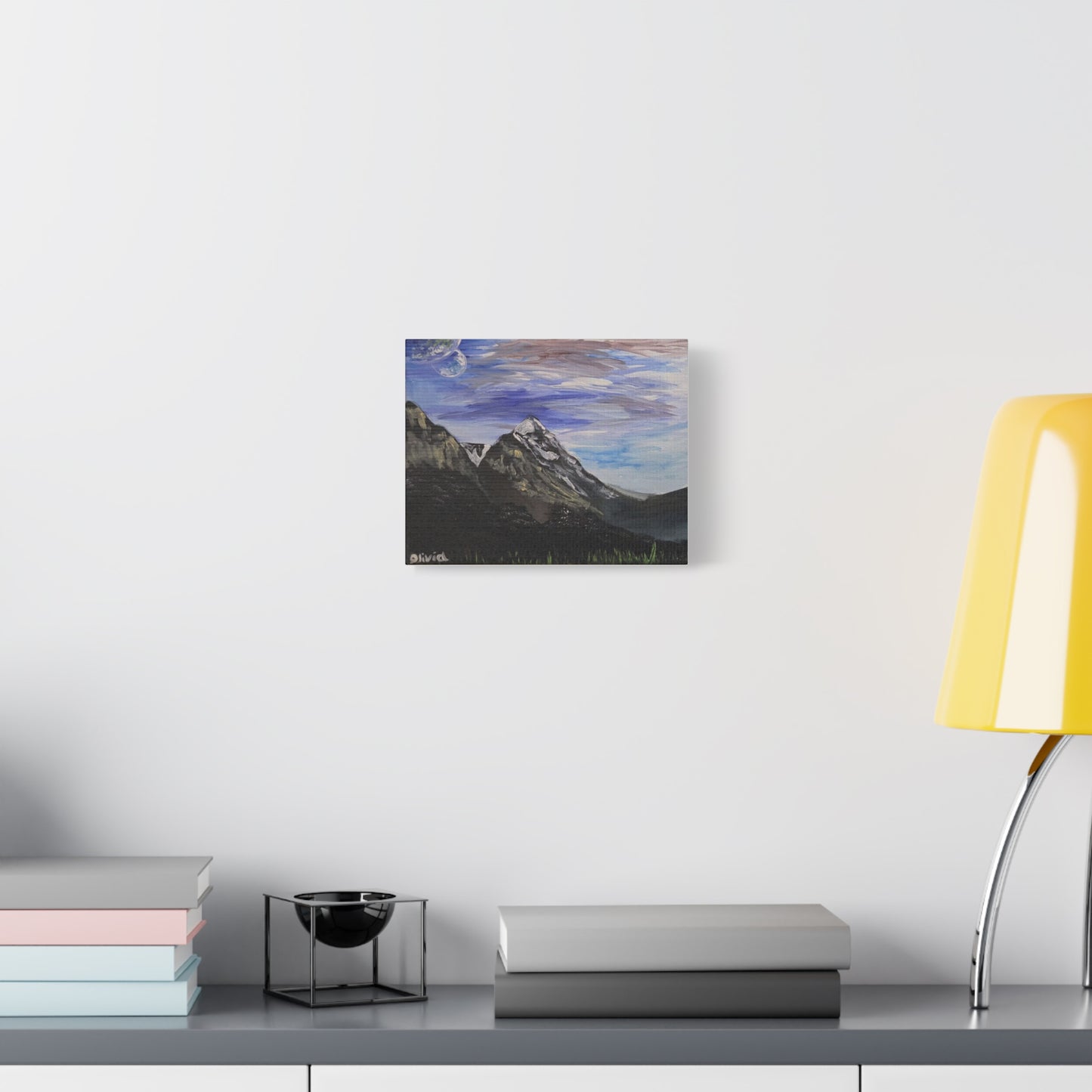 "Majestic Mountain" Landscape Canvas Print — Matte Stretched Wall Art
