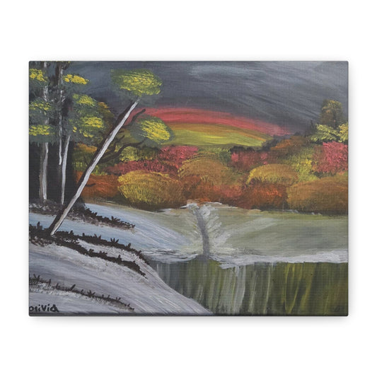 "Early Fall Snow" Canvas Print — Matte Stretched Wall Art