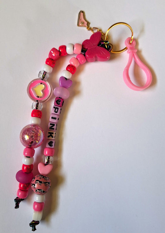 "Pink" Bag Charm
