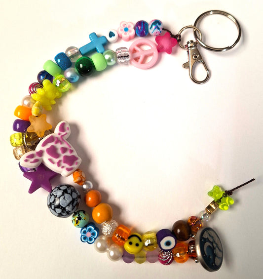 Purple Cow Bag Charm