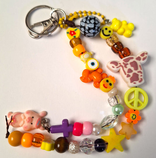 Yellow Gummi Bear Bag Charm