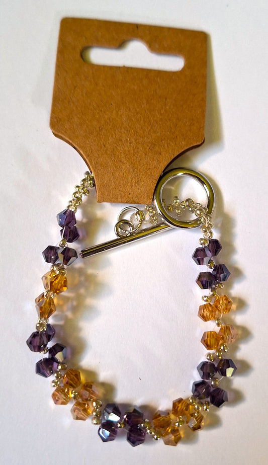Czech Glass Woven Bead Bracelet