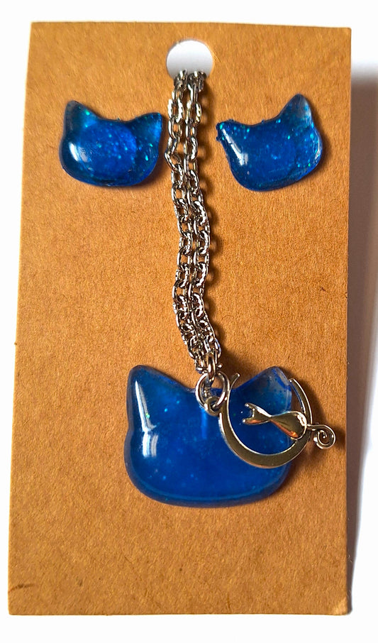 Resin Necklace and Earring Set