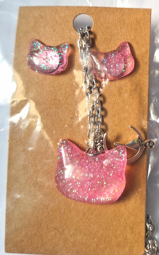 Resin Necklace and Earring Set