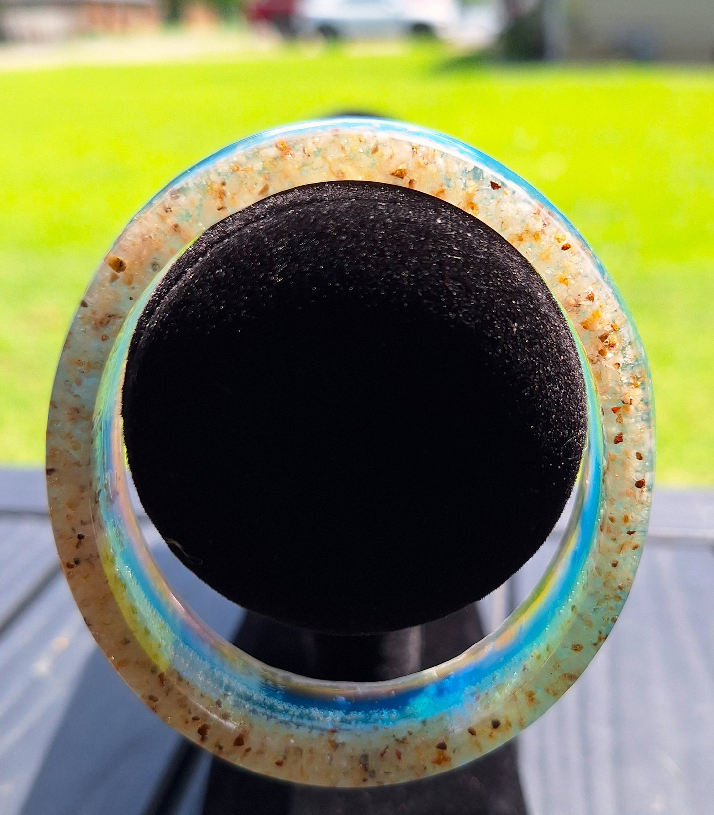Resin Bangle Bracelet "On The Beach"