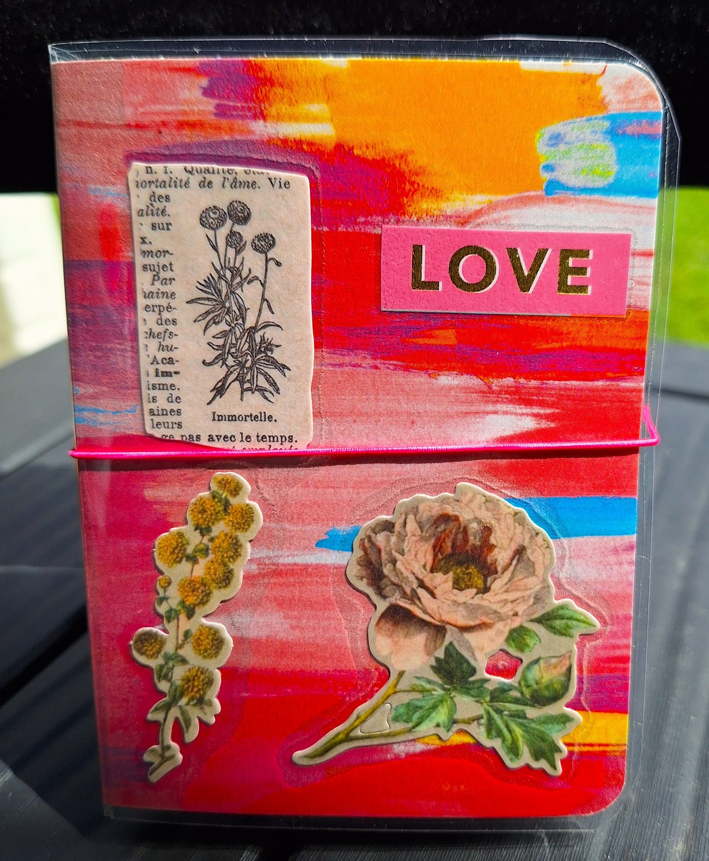 Laminated Travelers Notebook Style Journal
