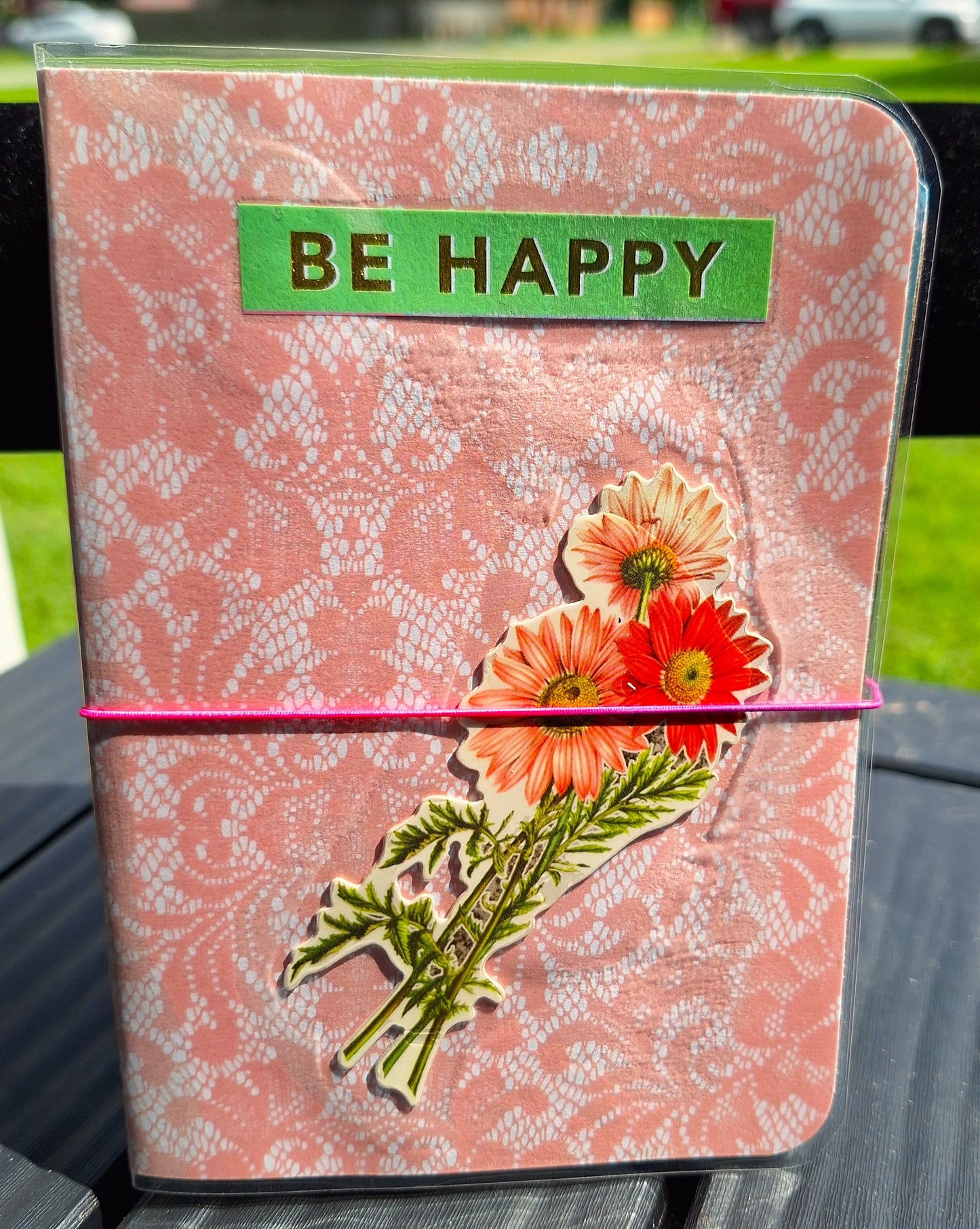 Laminated Travelers Notebook Style Journal