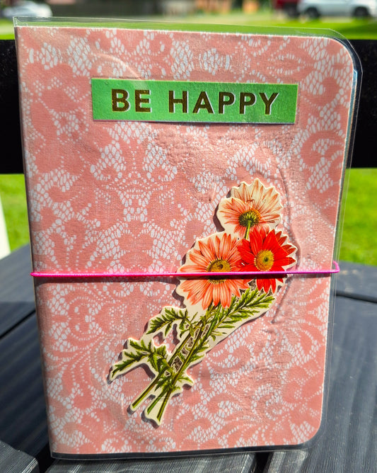 Laminated Travelers Notebook Style Journal
