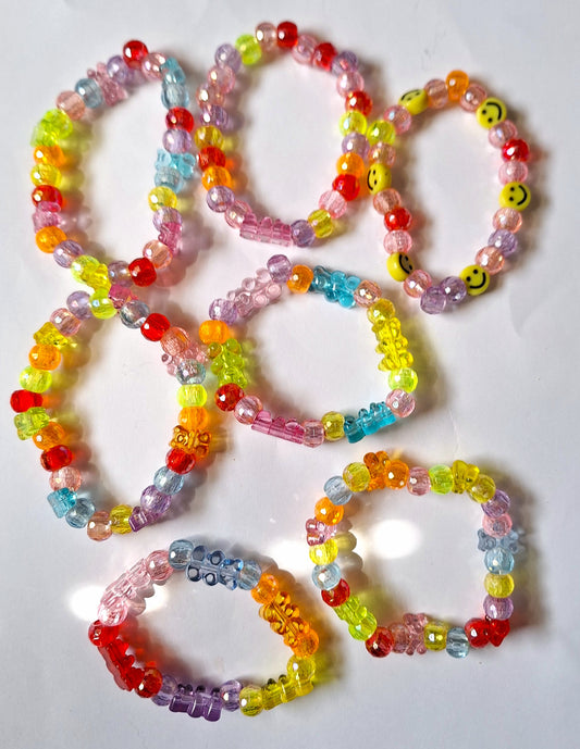 Stretch Bracelets Faceted Beads