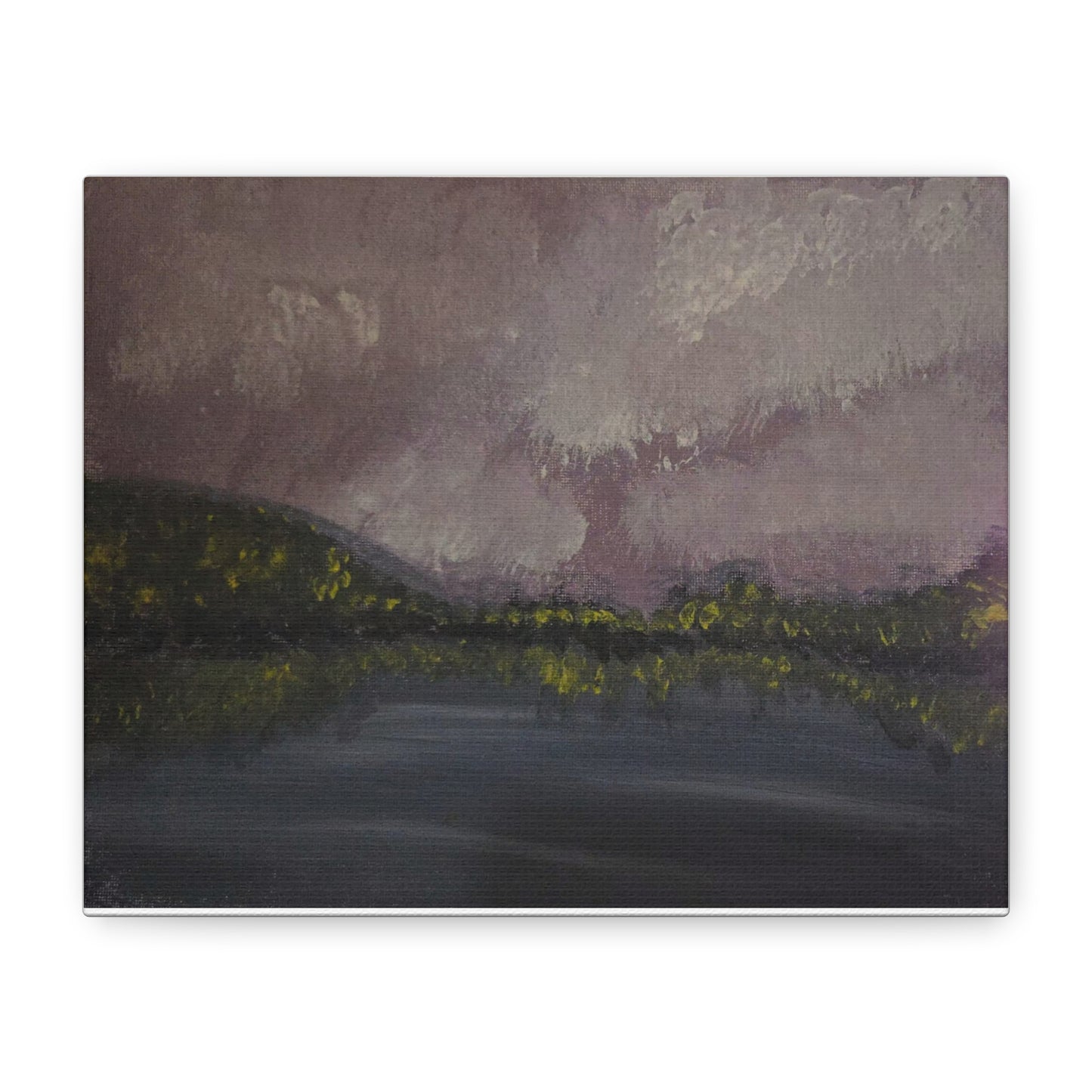 "Stormy Lagoon" — Matte Stretched Canvas Wall Art