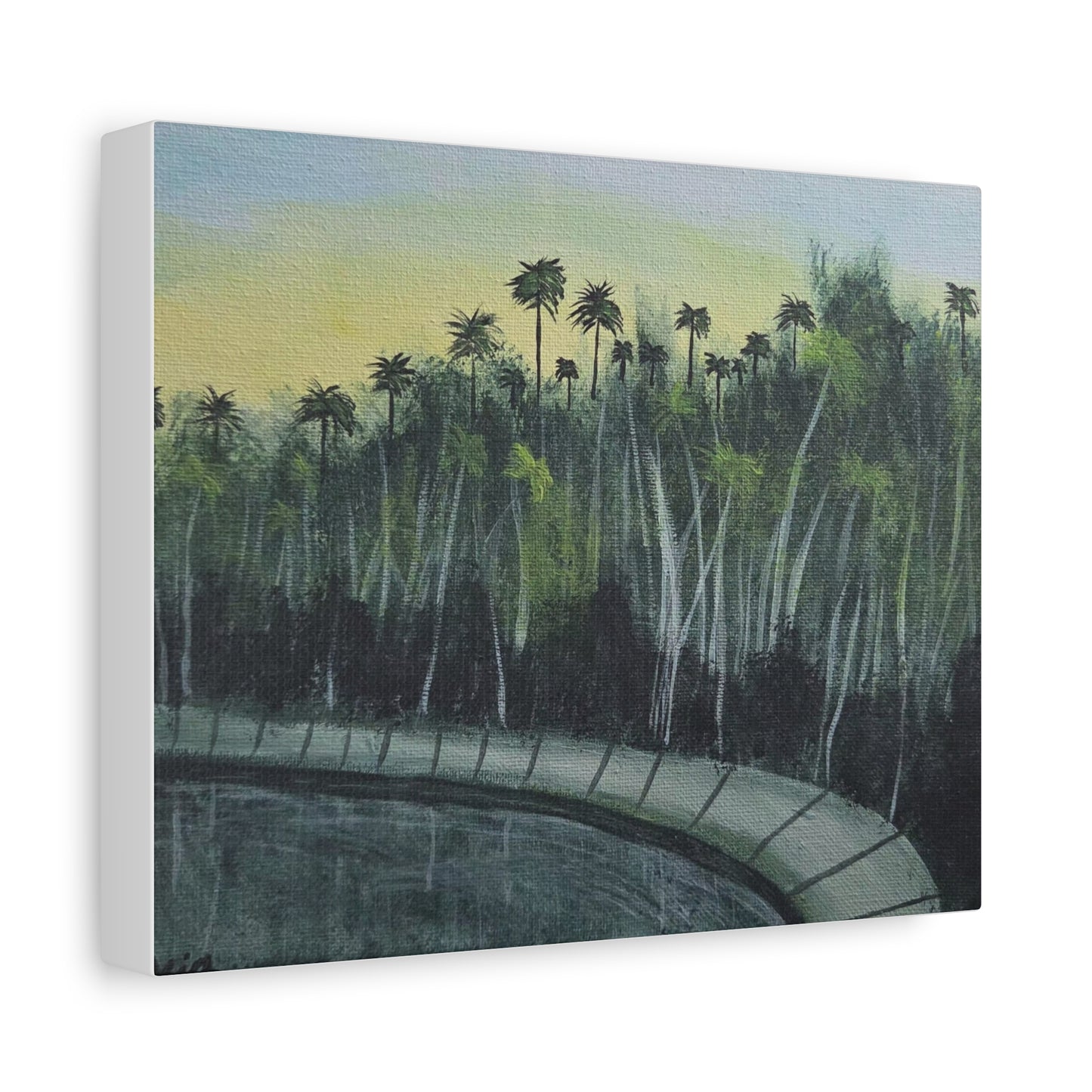 "Walk In The Park" Canvas Wall Art — Matte Stretched 1.25"