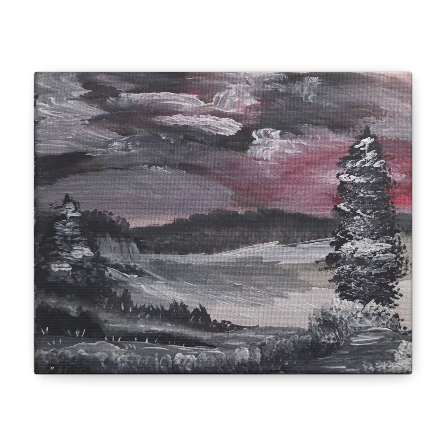"Winter Storm" Matte Stretched Canvas