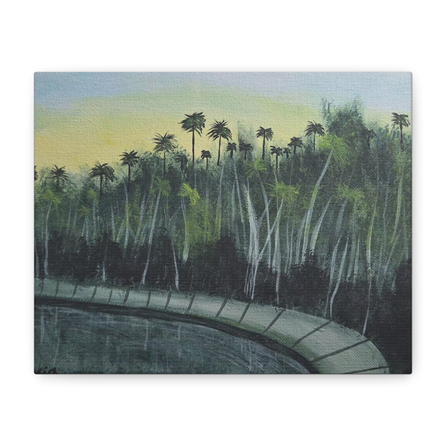 "Walk In The Park" Canvas Wall Art — Matte Stretched 1.25"
