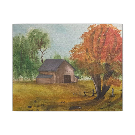 "Brown Barn" Canvas Print — Matte Stretched Wall Art