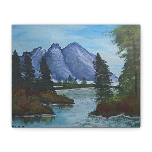 "Cold Mountain Stream" Canvas Print — Matte Stretched Wall Art