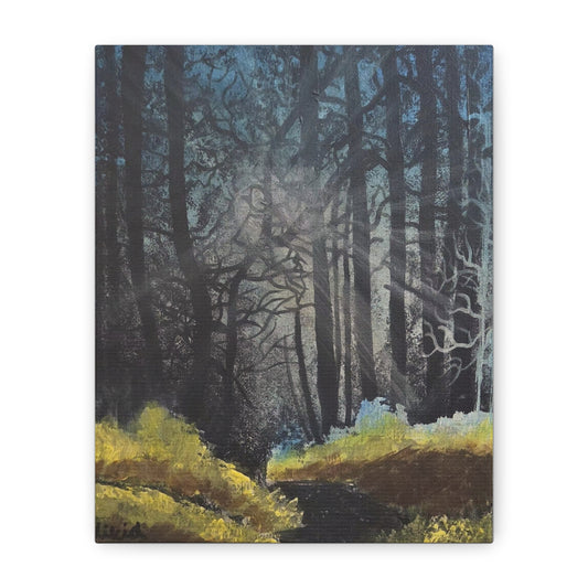 "Dragon Forest" Matte Canvas Print — Dreamy Woodland Wall Art (Stretched 1.25")