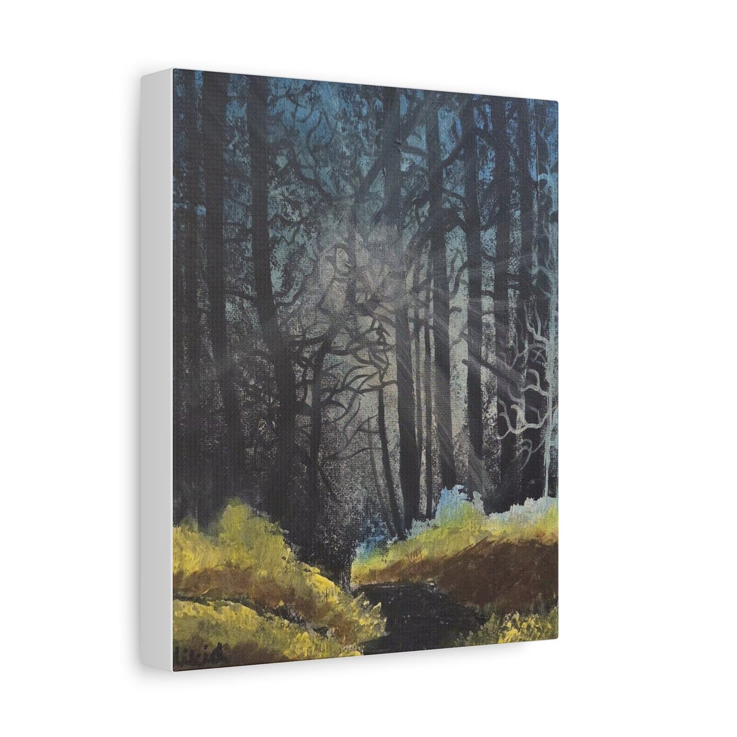 "Dragon Forest" Matte Canvas Print — Dreamy Woodland Wall Art (Stretched 1.25")