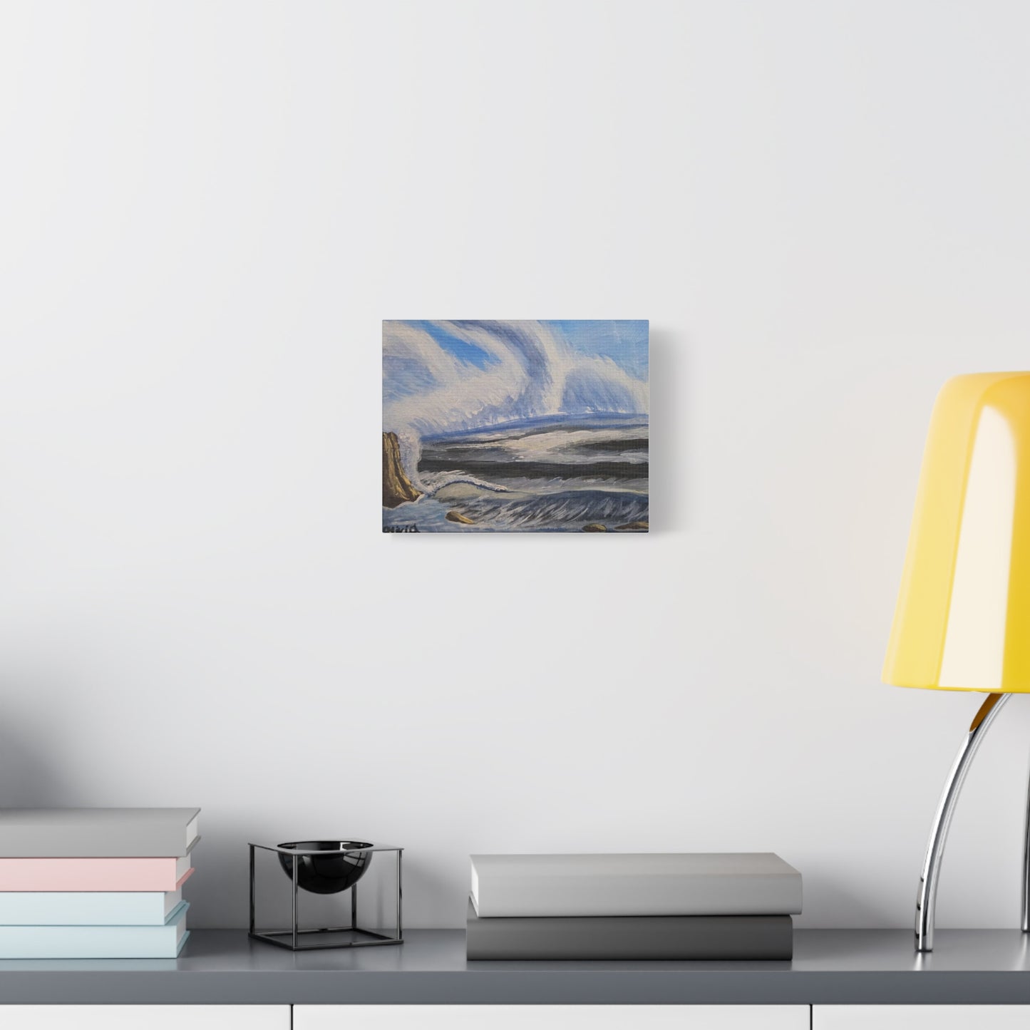 "Wave Action" Canvas Print — Seascape Matte Stretched Wall Art