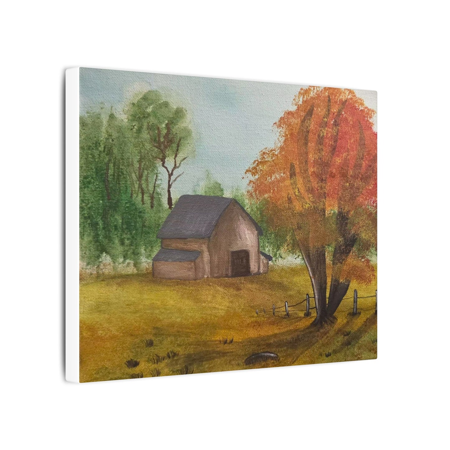"Brown Barn" Canvas Print — Matte Stretched Wall Art