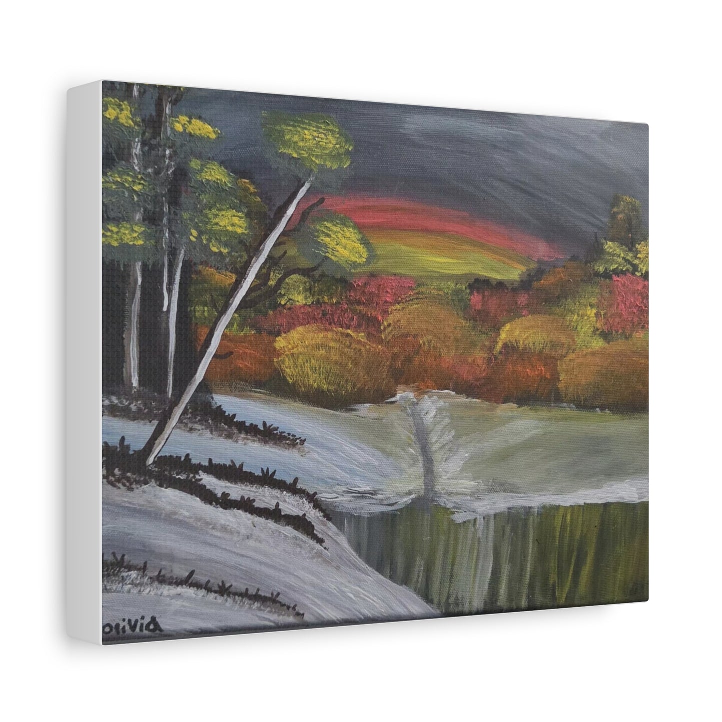 "Early Fall Snow" Canvas Print — Matte Stretched Wall Art